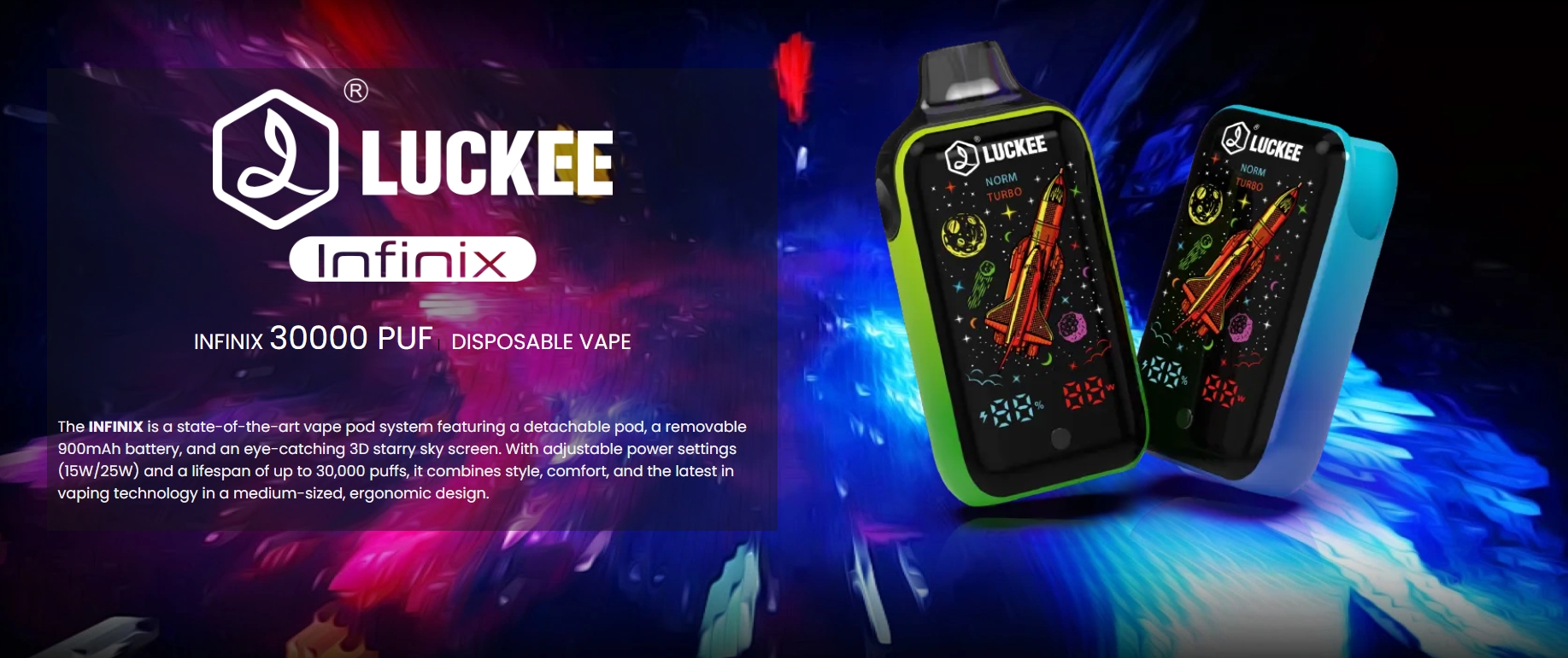 luckee infinix 30000 puffs pod system