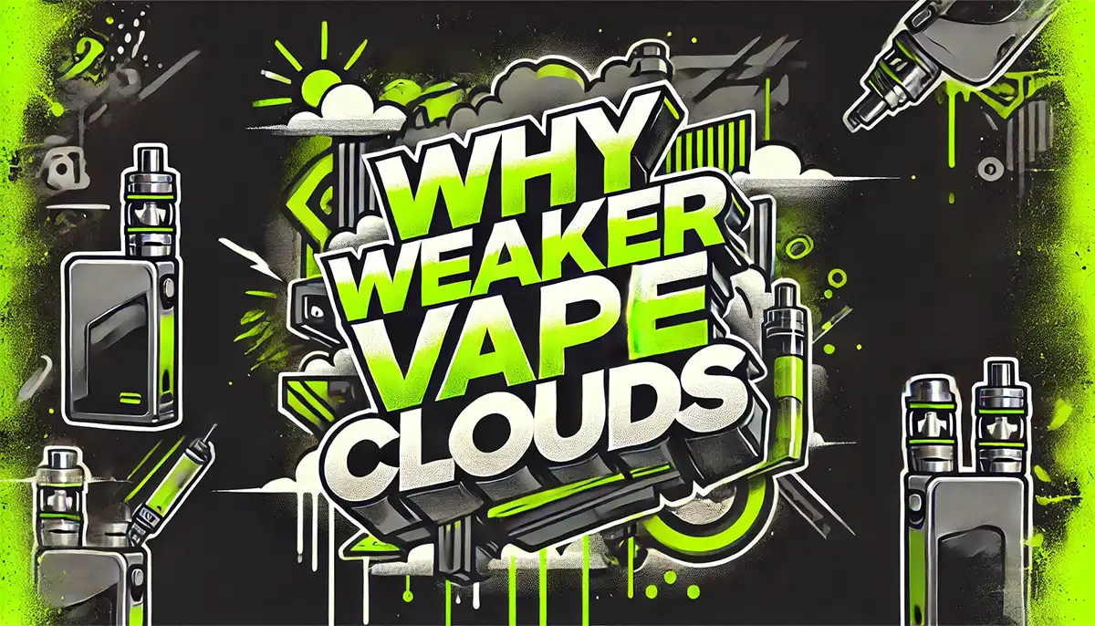 Why Are My Vape Clouds Weaker Than Those Of Others?