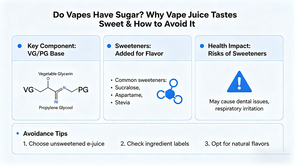 Do Vapes Have Sugar Why Vape Juice Tastes Sweet & How to Avoid It