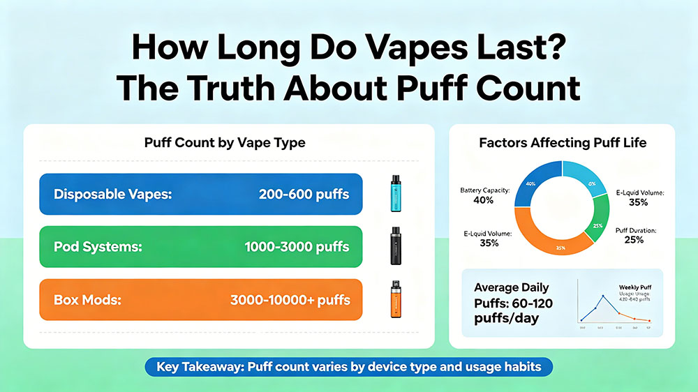 How Long Do Vapes Last ? The Truth About Puff Count