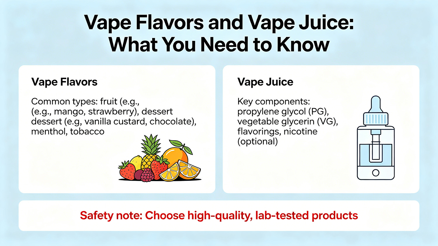 Vape Flavors and Vape Juice: What You Need to Know