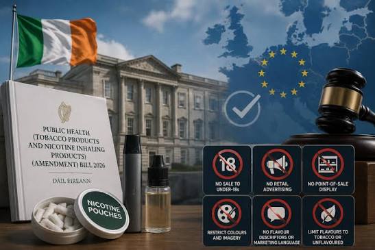 Ireland Vape Flavor Ban Passes Oireachtas: What the New Bill Proposes
