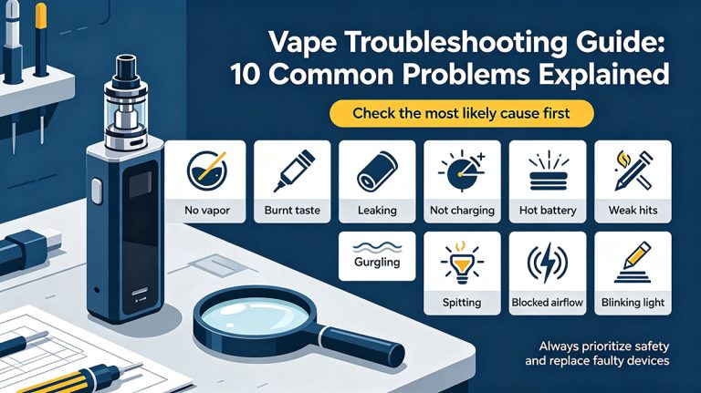 Vape Troubleshooting Guide: 10 Common Problems Explained