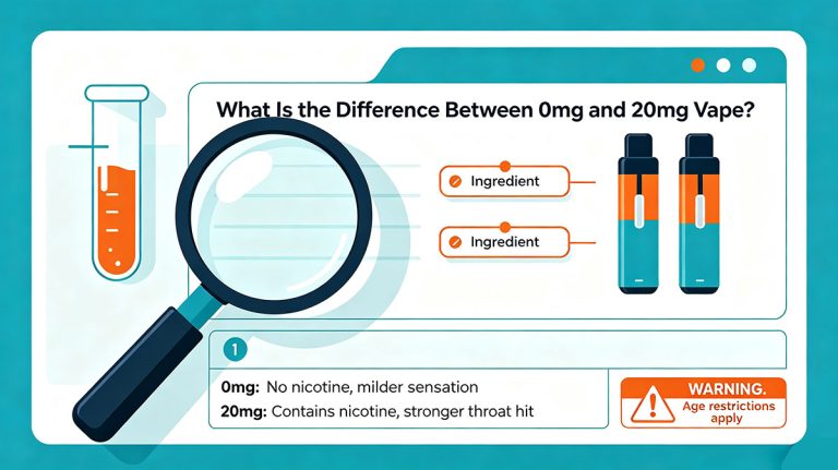 What Is the Difference Between 0mg and 20mg Vape?