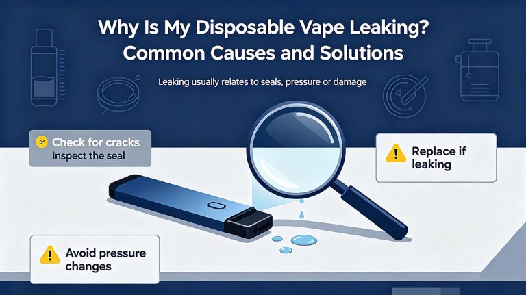 Why Is My Disposable Vape Leaking ? Common Causes and Solutions