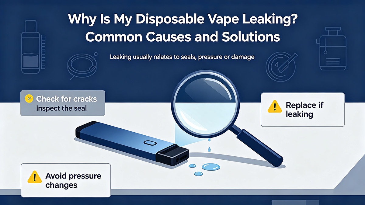 Why Is My Disposable Vape Leaking ? Common Causes and Solutions