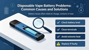 Problemas con la batería de los vapes desechables: causas comunes y soluciones